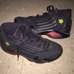 Air Jordan Ferrari Black and Red 14s